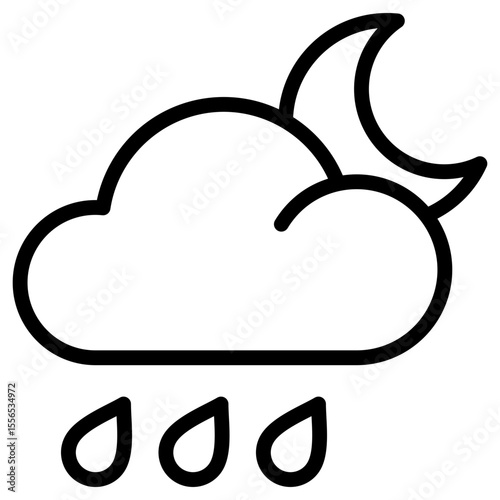 Rainy Night Icon