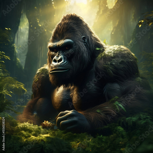 Puissant gorille