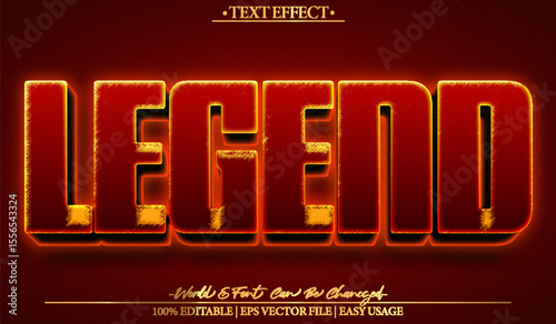 Legend Vector Text Effect Editable Alphabet Kingdom Historical Ancient Emporer