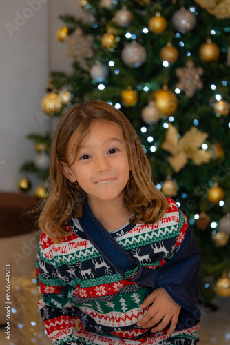 girl at christmas