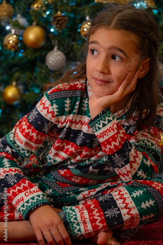 girl at christmas