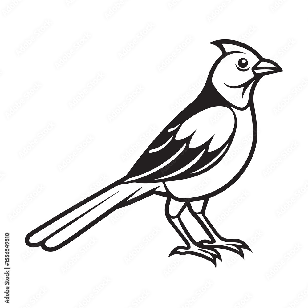 Fototapeta premium common blackbird vector illustration