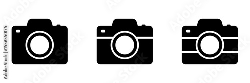 Camera icon. Photo camera icons set.