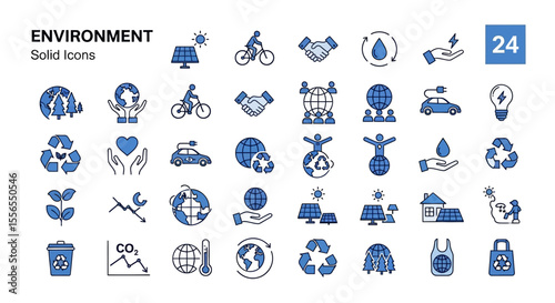 Outdoor Adventure Camping Gear Icons Collection for Recreation and Travel