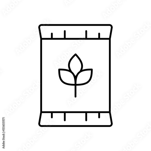 Individual Plant Seed Line Icon