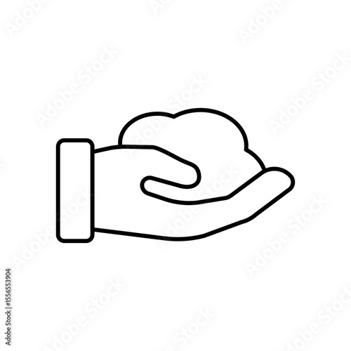 Compost Organic Waste Line Icon