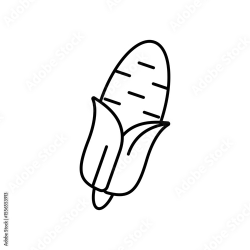 Corn Crop Agriculture Line Icon