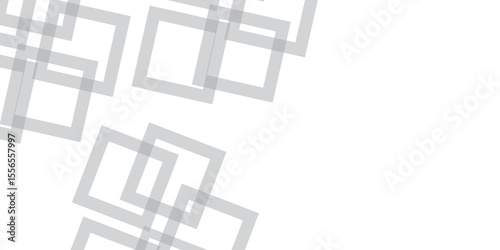 Abstract white background with a 3D geometric cube pattern for modern design and technology illustration