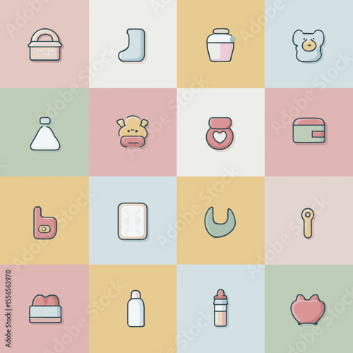 Icon bundle for parenting and baby-related content.

