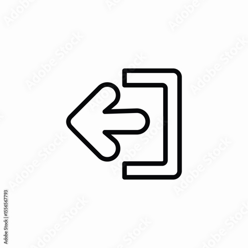 account log out icon sign vector