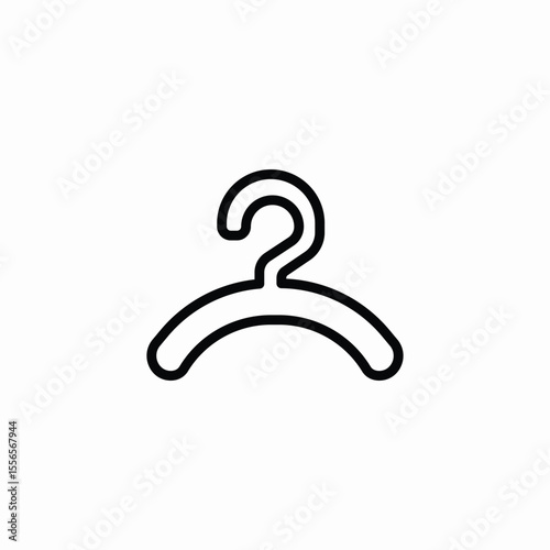 clothe closet hanger icon sign vector