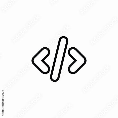 coding characters icon sign vector