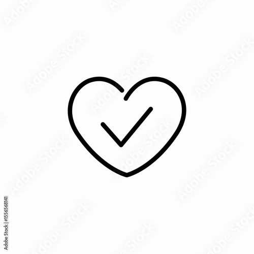 heart health test icon sign vector
