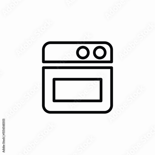 oven cooking icon sign vector
