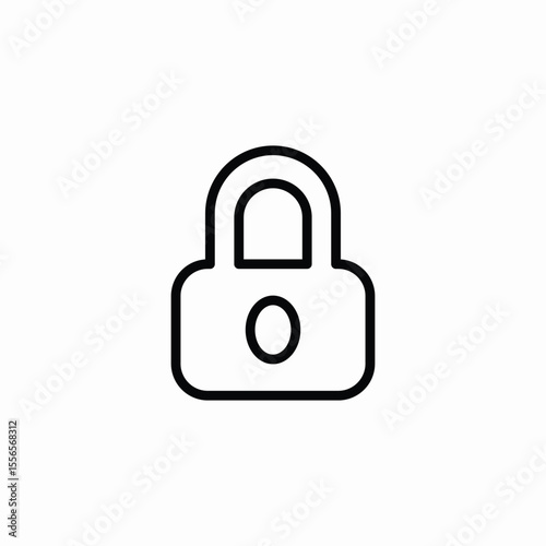 password protection lock icon sign vector