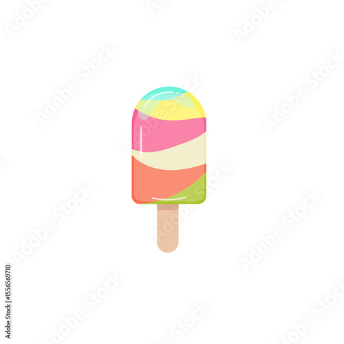 Rainbow ice cream svg icon