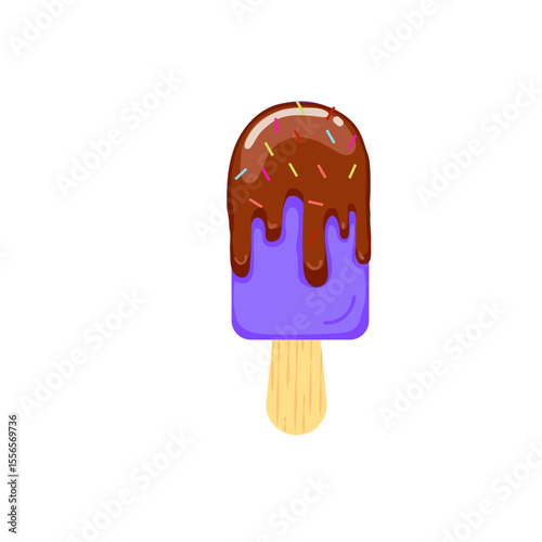 Tropical popsicle svg icon