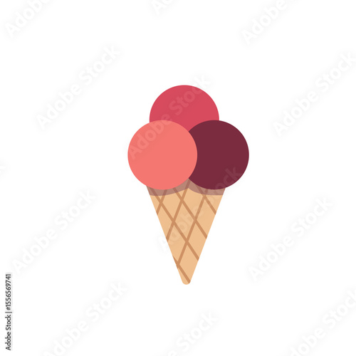 Three ball ice cream svg icon