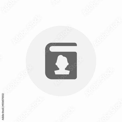 contact profile sync icon sign vector