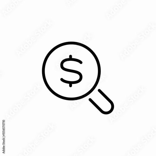 finance details icon sign vector