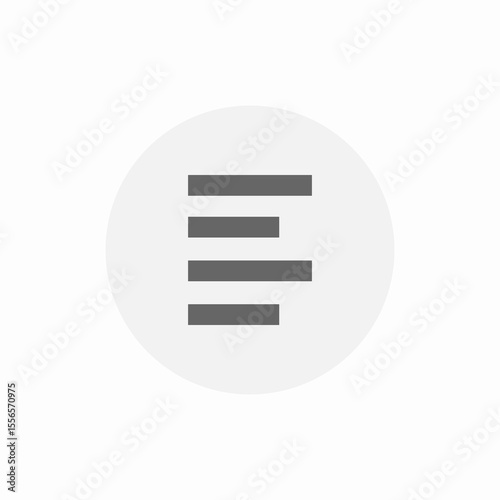 left side captions icon sign vector