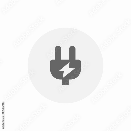 plug energy feed icon sign vector