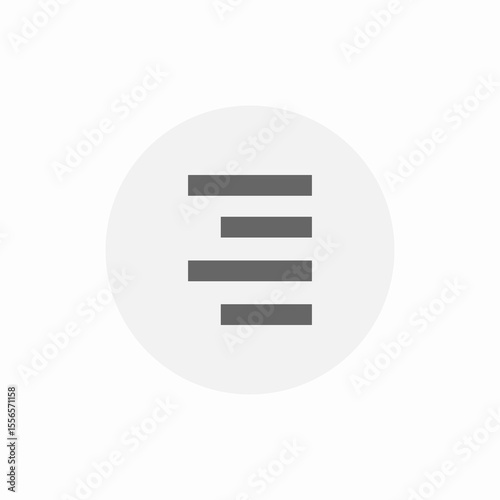 right side captions icon sign vector