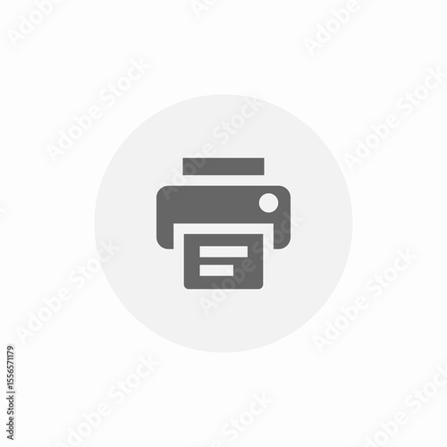 printer function icon sign vector