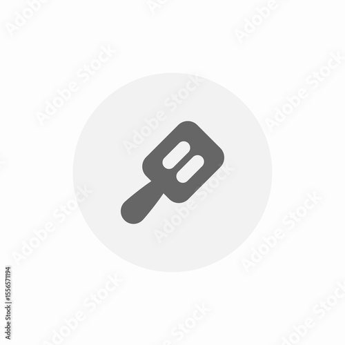 rubber spatula culinary icon sign vector