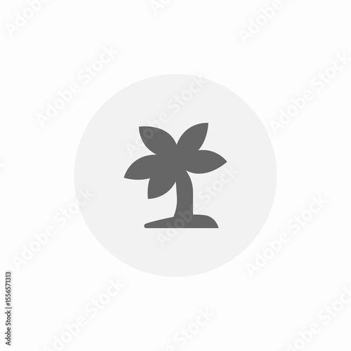 tree palm icon sign vector