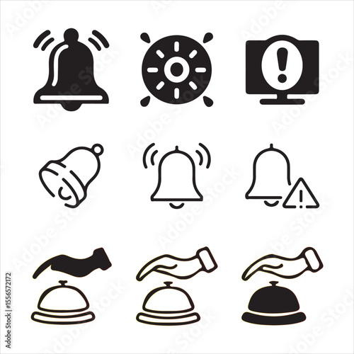 Notification Pop-up bell with ringing alert