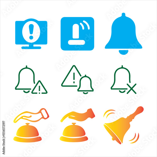 Notification Pop-up bell with ringing alert