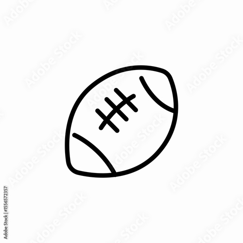 rugby sport icon sign vector