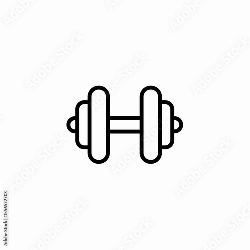 weight lifting icon sign vector