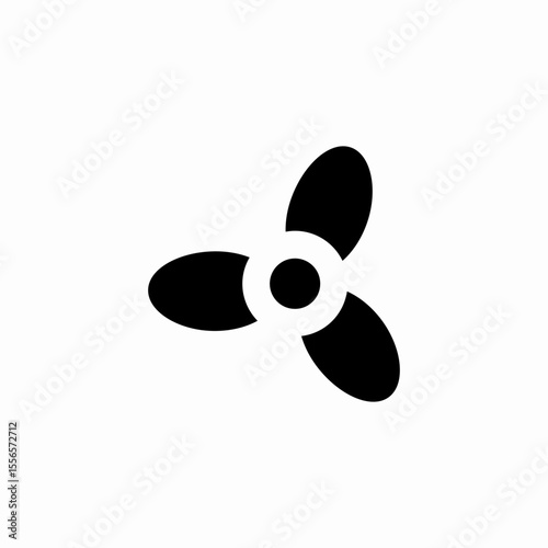 wing fan icon sign vector