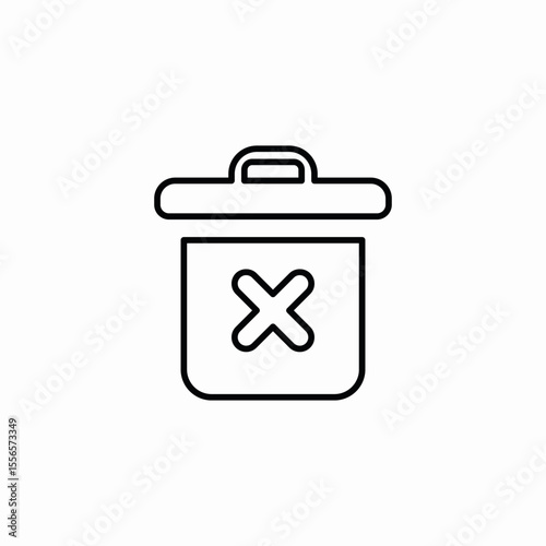 file bin icon sign vector