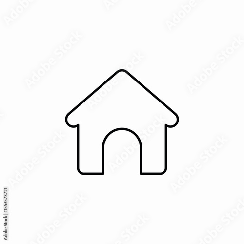 house pet icon sign vector