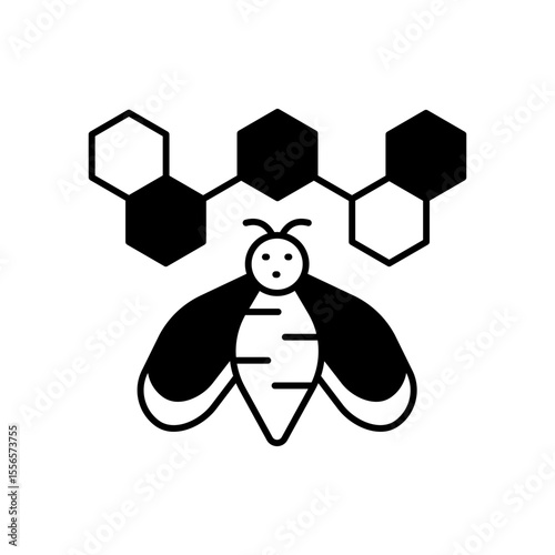 Bee Pollination Insect Fill Icon