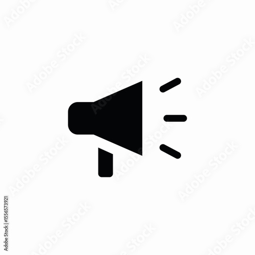 loudhailer announcement icon sign vector