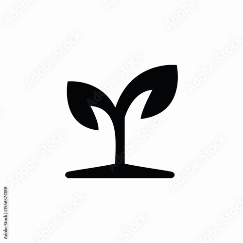 plant growth icon sign vector