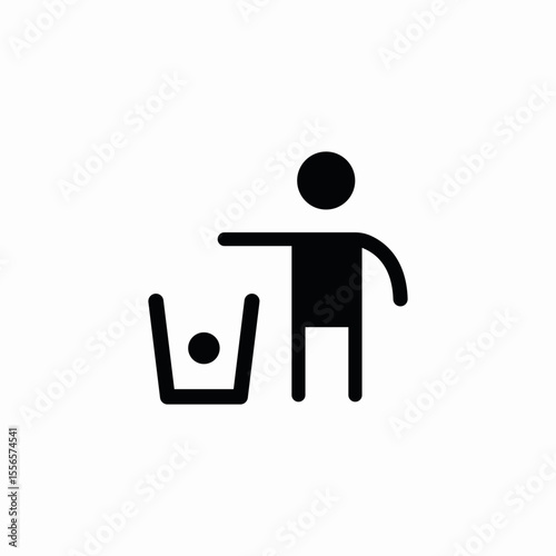 waste dispose icon sign vector