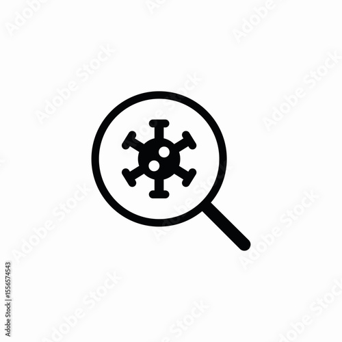 virus research icon sign vector