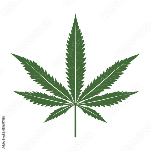 Weed Marijuana cannabis leaf vector icon logo illustration