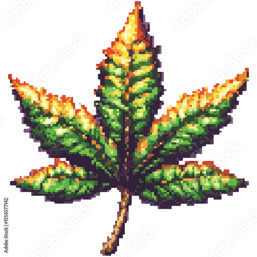 Weed Marijuana cannabis leaf vector icon logo illustration