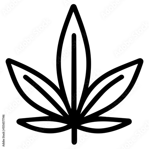 Weed Marijuana cannabis leaf vector icon logo illustration