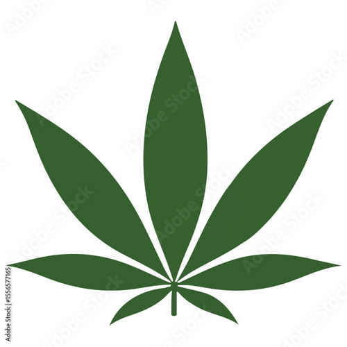 Weed Marijuana cannabis leaf vector icon logo illustration