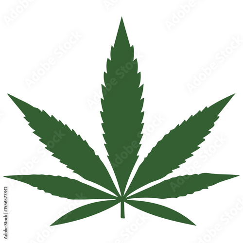 Weed Marijuana cannabis leaf vector icon logo illustration