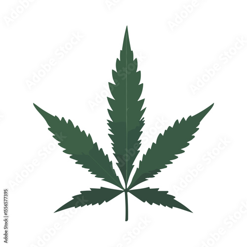 Weed Marijuana cannabis leaf vector icon logo illustration
