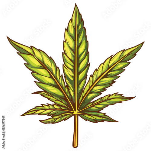 Weed Marijuana cannabis leaf vector icon logo illustration