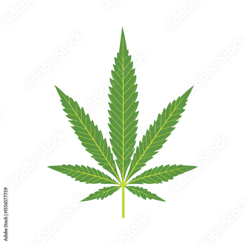 Weed Marijuana cannabis leaf vector icon logo illustration